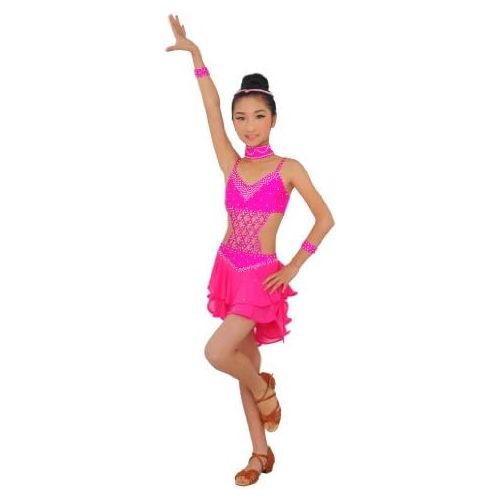  Colorfulworldstore Girls Ballroom Latin Dance Dress-Over all 4sets-Gauze Tail tyles