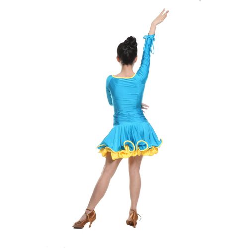  Colorfulworldstore Latin salsa cha cha tango Ballroom Dance Dress-Overall Regulation Grading styles