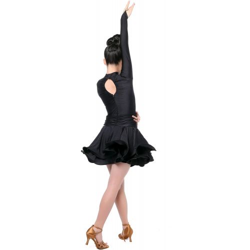  Colorfulworldstore Girls Latin salsa tango Ballroom Dance Dress-Overall Regulation Grading styles