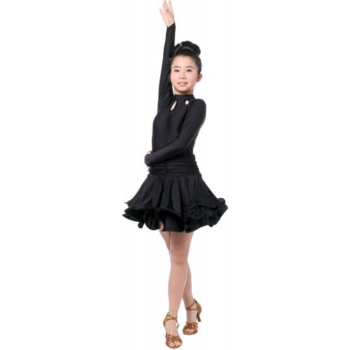  Colorfulworldstore Girls Latin salsa tango Ballroom Dance Dress-Overall Regulation Grading styles