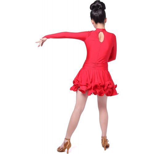  Colorfulworldstore Girls Latin salsa tango Ballroom Dance Dress-Overall Regulation Grading styles
