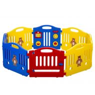 ColorsShop 8 Panel Safety Play Center Yard Baby Playpen Kids Home Indoor Outdoor Pen