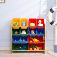 ColorsShop Toy Bin Organizer Kids Childrens Storage Toy Box Playroom Bedroom Shelf Drawer