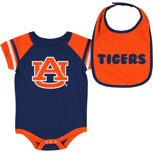  Colosseum NCAA-Roll Out- Baby Short Sleeve Bodysuit and Matching Bib 2-Pack Set-Newborn and Infant Sizes