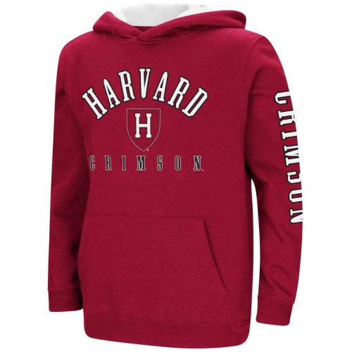  Colosseum Harvard Crimson Youth NCAA Berminator Zone II Hooded Pullover - Cardinal,