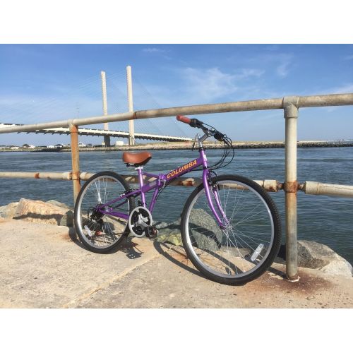  Columba 26 Inch Folding Bike Shimano 18 Speed Lavender (SP26S_LVD)