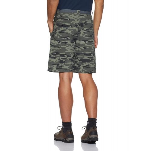 컬럼비아 Columbia Mens Silver Ridge Printed Cargo Shorts, Gravel Camo Print, 34x10