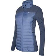Columbia Women's Track Lines Hybrid Light insulated Full Zip Jacket (L, Bluebell)