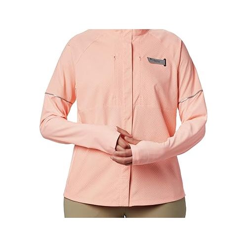 컬럼비아 Columbia Women's Ultimate Catch Zero Long Sleeve Hybrid, Tiki Pink, Medium