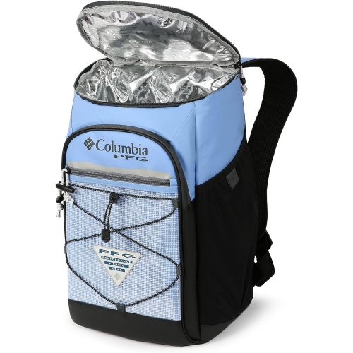 컬럼비아 Columbia PFG Roll Caster 30 Can Insulated Backpack Cooler, White Cap