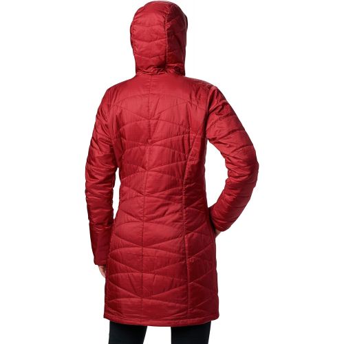 컬럼비아 Columbia Womens Mighty Lite Hooded Jacket, Red Camellia, X-Large