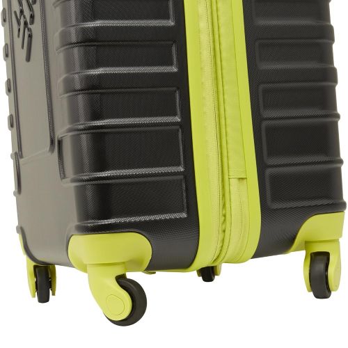 컬럼비아 Columbia 25 Hardside Expandable Spinner Luggage, Black Voltage