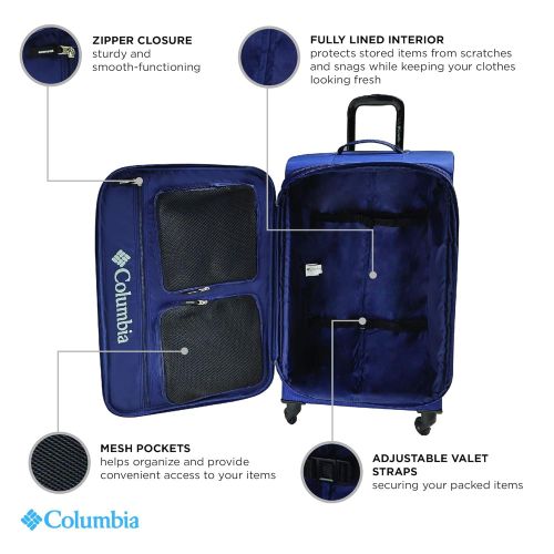 컬럼비아 Columbia Carry-On Rolling and Spinner Luggage