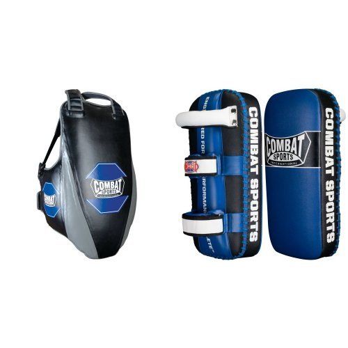  Combat Sports MMA Body Protector and Muay Thai Kickpad Bundle