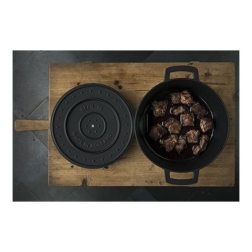  RAILWAY Recycled Enameled Cast Iron 4.25 Quart Dutch Oven, Black, 9.5