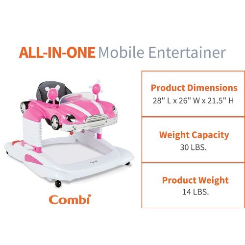 콤비 Combi Baby Activity Walker  All-in-One Mobile Activity Center, Entertainer, and Snack Tray