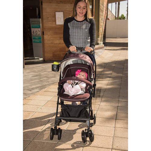 콤비 Combi Mechacal Ultra Lightweight Handy Rear and Forward Facing Premium Stroller with Egg Shock, Shock Absorbing Material  only 10lbs (Brown)