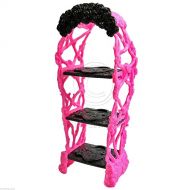 Combine_ship Pink Gorgeous 3-Level Rack Cabinet Shelf 1:6 Monster High Dollhouse Furniture