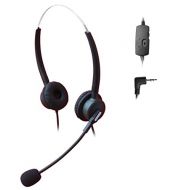 Comdio 2.5mm Call Center Telephone Headset Headphone with Mic + Volume Mute Controls for Panasonic AT&T ML993 992 984 E5945/E5640/EP5632/E5923B IP and Cordless Phones with 2.5mm He