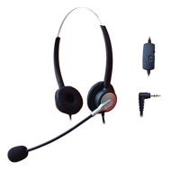 Comdio 2.5mm Call Center Headset Headphone with Mic + Volume Mute Controls for Polycom IP320 IP321 IP330 IP331 SoundPoint Pro SE-220 Zultys Technologies: ZIP 4x4 ZIP 4x5 Telephone