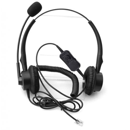  Comdio CH401VA10 Corded Call Center Headset Headphones + Volume Mute Control for Phone Nortel Networks NT Northern Telecom Meridian PBX M3903 M3904 3905 Option M3110 3310 3820 i200