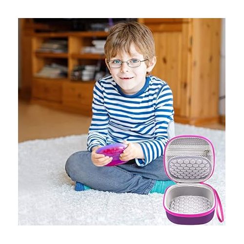  Comecase Case for Leapfrog Rockit Twist Handheld Learning Game System, Perfect Toy Box Storage for Kids Children -Purple
