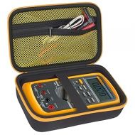 Comecase Hard Carrying Case for Fluke 87-V/ 87V Max/ 88V Digital Multimeter, Protective Travel Storage Bag - Black + Yellow Pocket