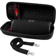 Hard Travel Case for JBL Charge 4/ Charge 5 Waterproof Bluetooth Speaker. Carrying Storage Bag Fits Charger and USB Cable (Case Only) - by COMECASE