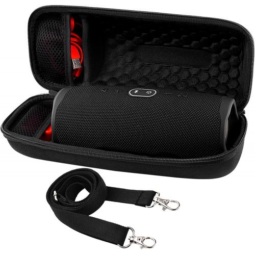  Hard Travel Case for JBL Charge 4/ Charge 5 Waterproof Bluetooth Speaker. Carrying Storage Bag Fits Charger and USB Cable (Case Only) - by COMECASE