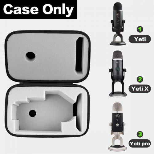  [아마존베스트]Case for Blue Yeti USB Microphone/Yeti Pro/Yeti X, Also Fit Cable and Other Accessories, by COMECASE