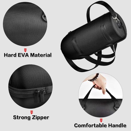  Comecase Hard Case for JBL Extreme/Lifestyle Xtreme 2 Portable Bluetooth Speaker, Travel Carrying Storage Holder Bag Fit for Charger Adapter and Accessories