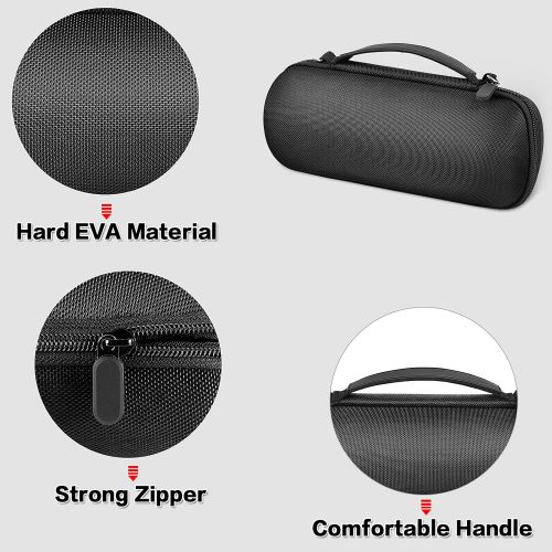  Comecase Case Compatible with JBL Flip 6 Flip 5 4 - Portable IPX7 Waterproof Bluetooth Speaker, Hard Travel Carrying Storage Holder for USB Charging Cable and Accessories (Box Only)