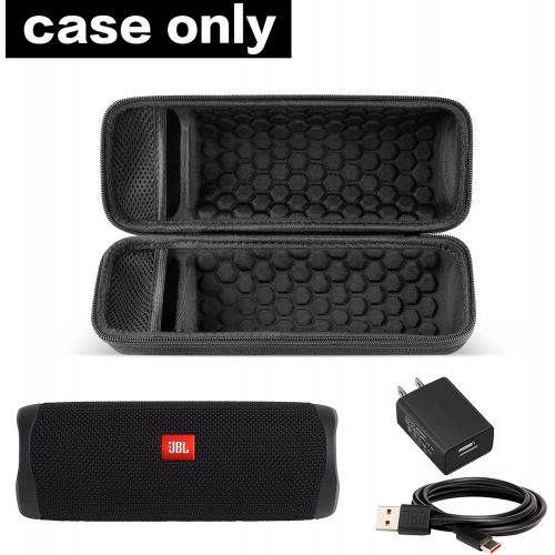  Comecase Case Compatible with JBL Flip 6 Flip 5 4 - Portable IPX7 Waterproof Bluetooth Speaker, Hard Travel Carrying Storage Holder for USB Charging Cable and Accessories (Box Only)