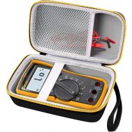 [아마존베스트]Hard Case for Fluke 117/115/116 Electricians True RMS Digital Multimeter, Protective Carrying Storage Bag with Accessories Mesh Pocket, By COMECASE