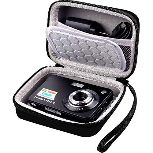  Comecase Carrying & Protective Case for Digital Camera, AbergBest 21 Mega Pixels 2.7 LCD Rechargeable HD/ Kodak Pixpro/ Canon PowerShot ELPH 180/190 / Sony DSCW800 / DSCW830 Cameras for Tra
