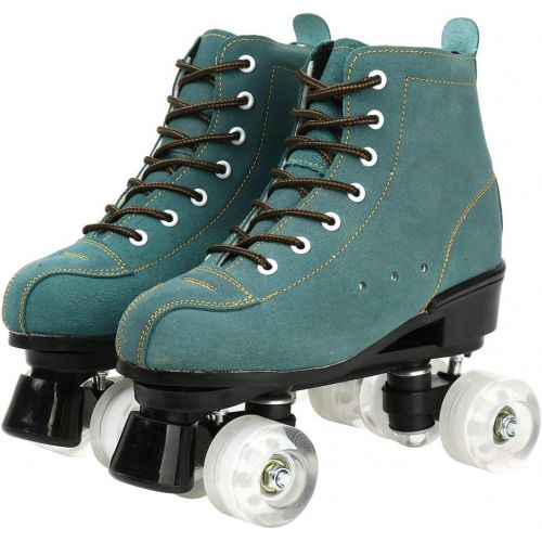  Comeon Classic Women Roller Skates,Unisex High-top 4 Wheel Roller Skates Double Row Roller Sskates for Boys and Girls