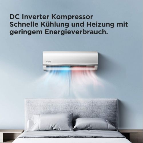  Comfee MSAF5-12HRDN8-QE R32 SET Split Klimagerat, 1580 W, 230 V, weiss, 28,5 x 80,5 x 190,4cm innen, 55 x 70 x 27,5cm aussen