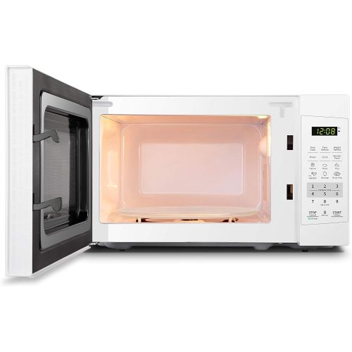  Comfee EM720CPL-PM Countertop Microwave Oven with Sound OnOff, ECO Mode and Easy One-Touch Buttons, 0.7 Cubic Foot, 700W, Pearl White