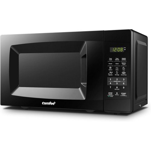  Comfee EM720CPL-PM Countertop Microwave Oven with Sound OnOff, ECO Mode and Easy One-Touch Buttons, 0.7 Cubic Foot, 700W, Pearl White