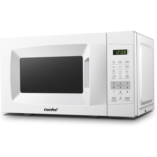  Comfee EM720CPL-PMB Countertop Microwave Oven with Sound OnOff, ECO Mode and Easy One-Touch Buttons, 0.7 Cubic Foot, 700W, Black