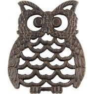 Comfify Cast Iron Owl Trivet - Decorative Trivet For Kitchen Counter or Dining Table Vintage, Rustic, Artisan Design - 7.75X6 - With Rubber Pegs/Feet - Recycled Metal