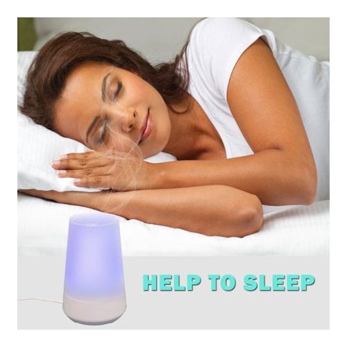  Comforday 100ml Ultrasonic HumidifierEssential Oil DiffuserAroma Diffuser with 7-Color LED Night Lamp