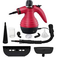 Handheld Steam Cleaner by Comforday - Multi-Purpose Pressurized Steam Cleaner with Safety Lock for Stain Removal, Carpet and Upholstery Cleaning - 9-Piece Accessory Kit Included (U