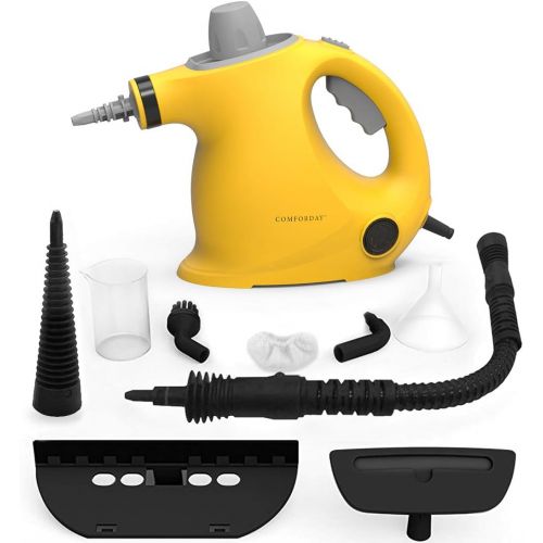  Comforday Steam Cleaner- Multi Purpose Cleaners Carpet High Pressure Chemical Free Steamer with 9-Piece Accessories, Perfect for Stain Removal, Curtains, Car Seats,Floor,Window Cle