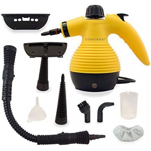  Comforday Multi-Purpose Steam Cleaner, High Pressure Chemical Free Steamer with 9-Piece Accessories, Perfect for Stain Removal, Carpet, Curtains, Car Seats,Floor,Window Cleaning(Up