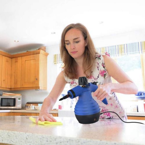  [아마존베스트]Comforday Handheld Pressurized Steam Cleaner- Multi Purpose Eco-Friendly Steamer with 9-Piece Accessories Steam Cleaning Machine for Stain Removal, Curtains, Car Seats,Floor,Window