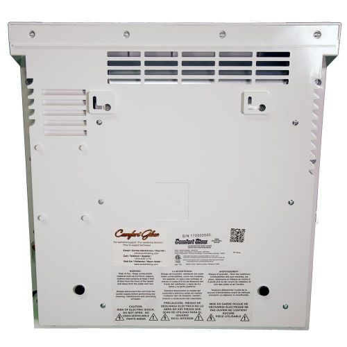  Comfort Glow 5200BTU Quartz Wall Heater, White