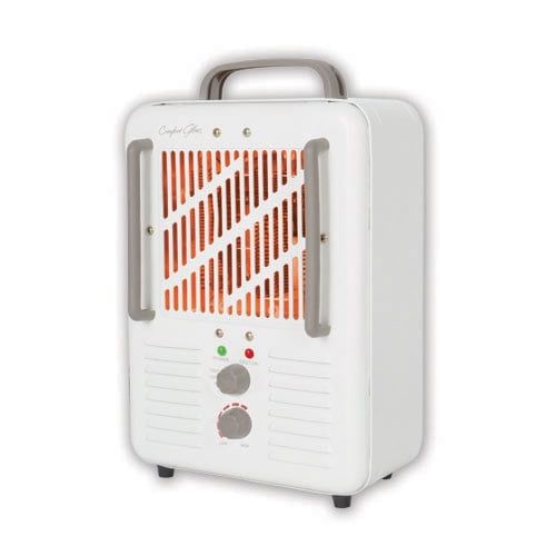  Comfort Glow Milkhouse Style Electric Heater with 3-prong Grounded Cord - Electric - 1500.52 W - 2 x Heat Settings - 400 Sq. ft. Coverage Area - 1500 W - 12.50 A - Portable - Cream