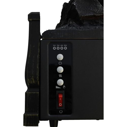  Comfort Glow ELCG364 Electric Log Insert, Heater & Rear Reflecting Back Screen 5,120 BTUs