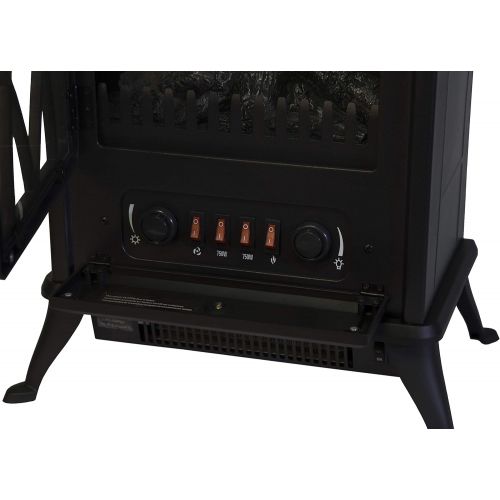  Comfort Glow ES4215 Ashton Electric Stove Black, Length: 11.5in, Width: 16.5in, Height: 23in